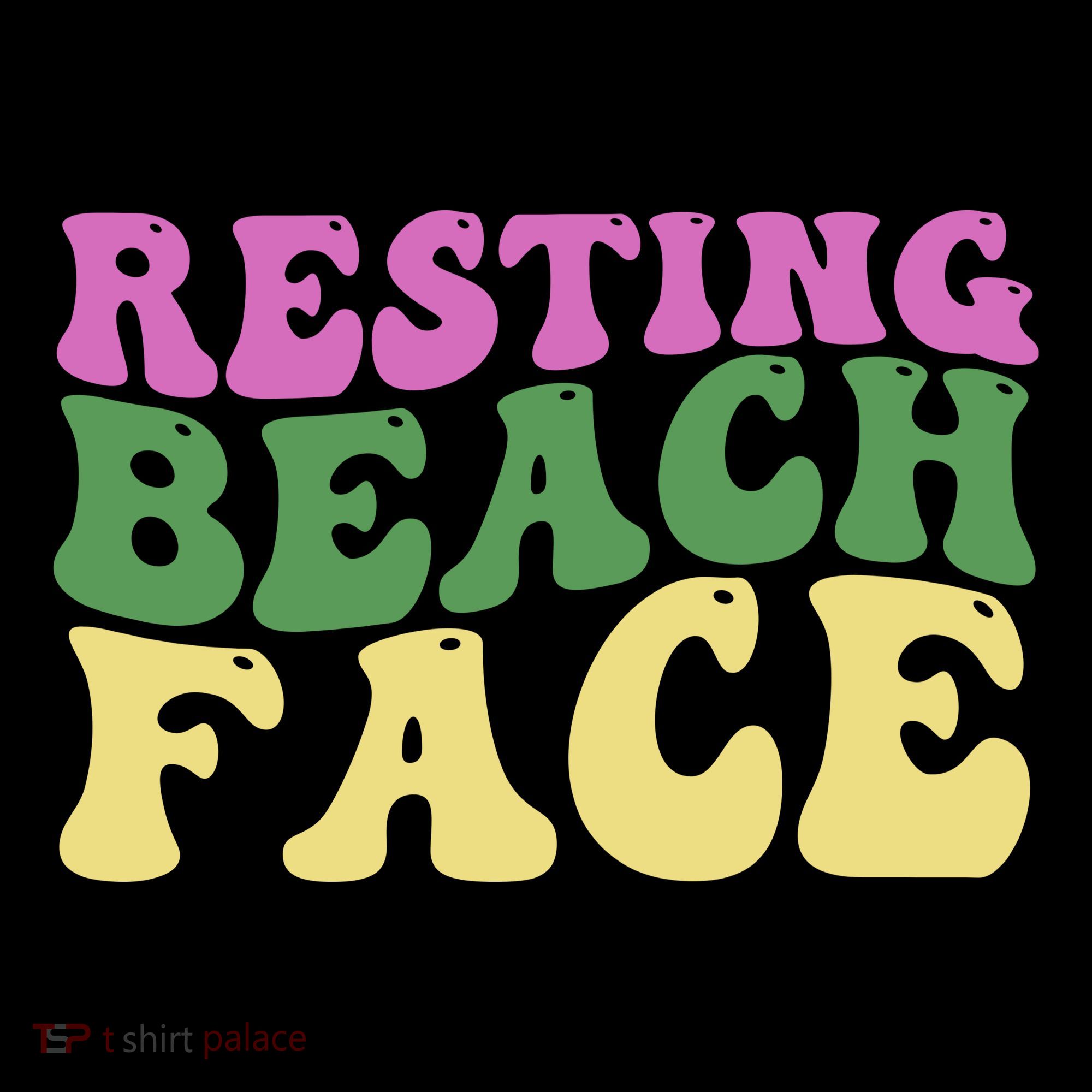 Resting Beach Face Funny Summer Vacation Ornament