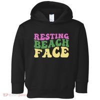 Resting Beach Face Funny Summer Vacation Toddler Hoodie thumb 0