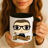 RBG Be Independent Cartoon Ruth Ginsburg Coffee Mug thumb 3