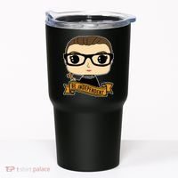 RBG Be Independent Cartoon Ruth Ginsburg Tumbler thumb 0