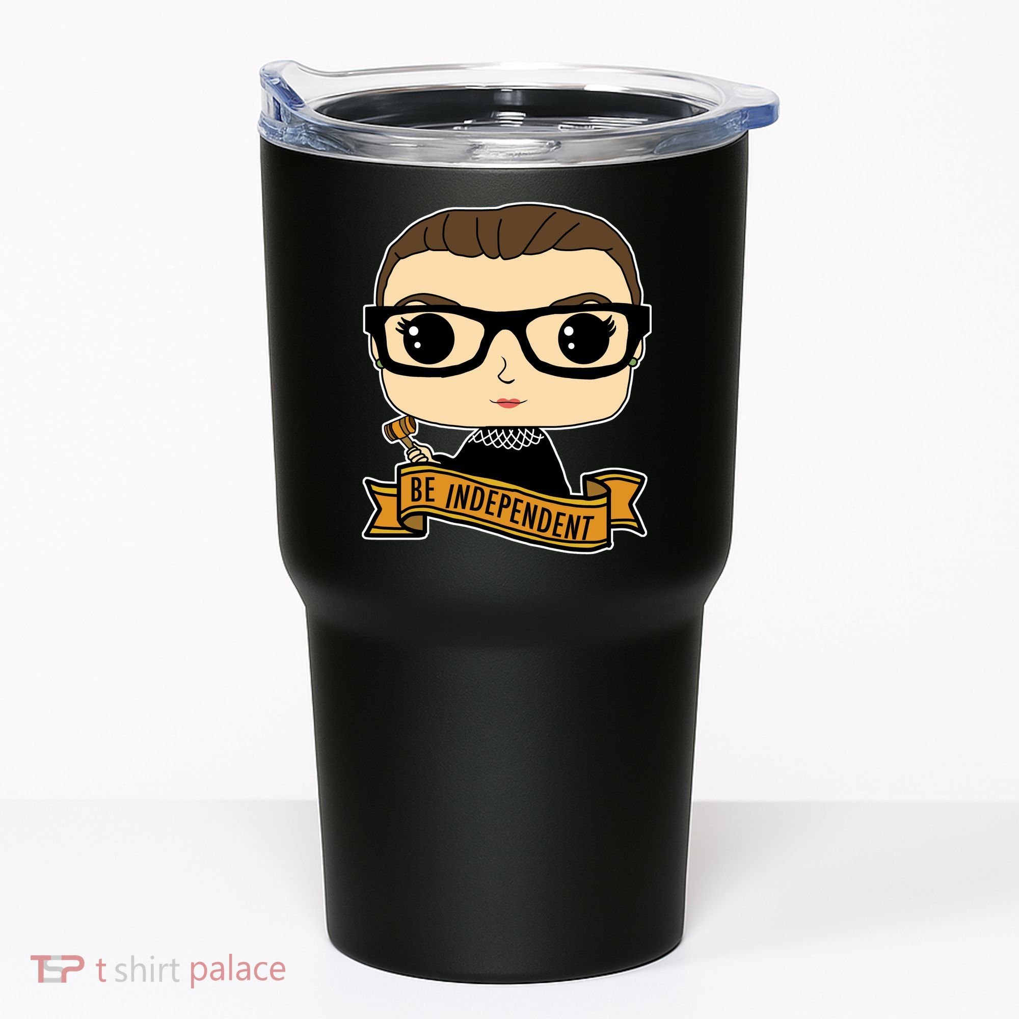 RBG Be Independent Cartoon Ruth Ginsburg Tumbler
