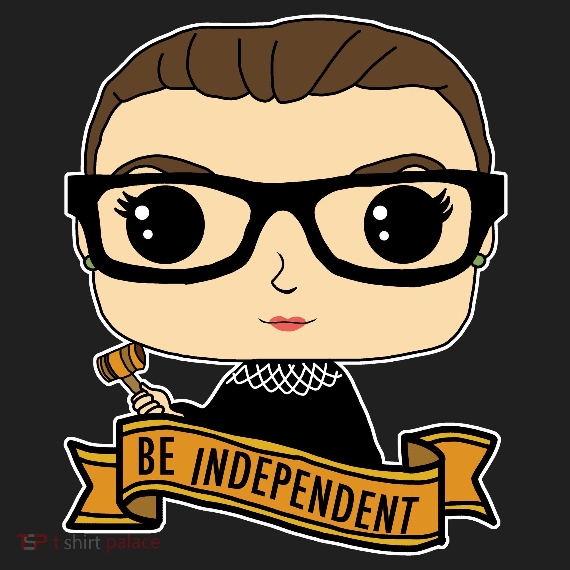 RBG Be Independent Cartoon Ruth Ginsburg Tumbler