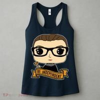 RBG Be Independent Cartoon Ruth Ginsburg Women's Tank Top thumb 3
