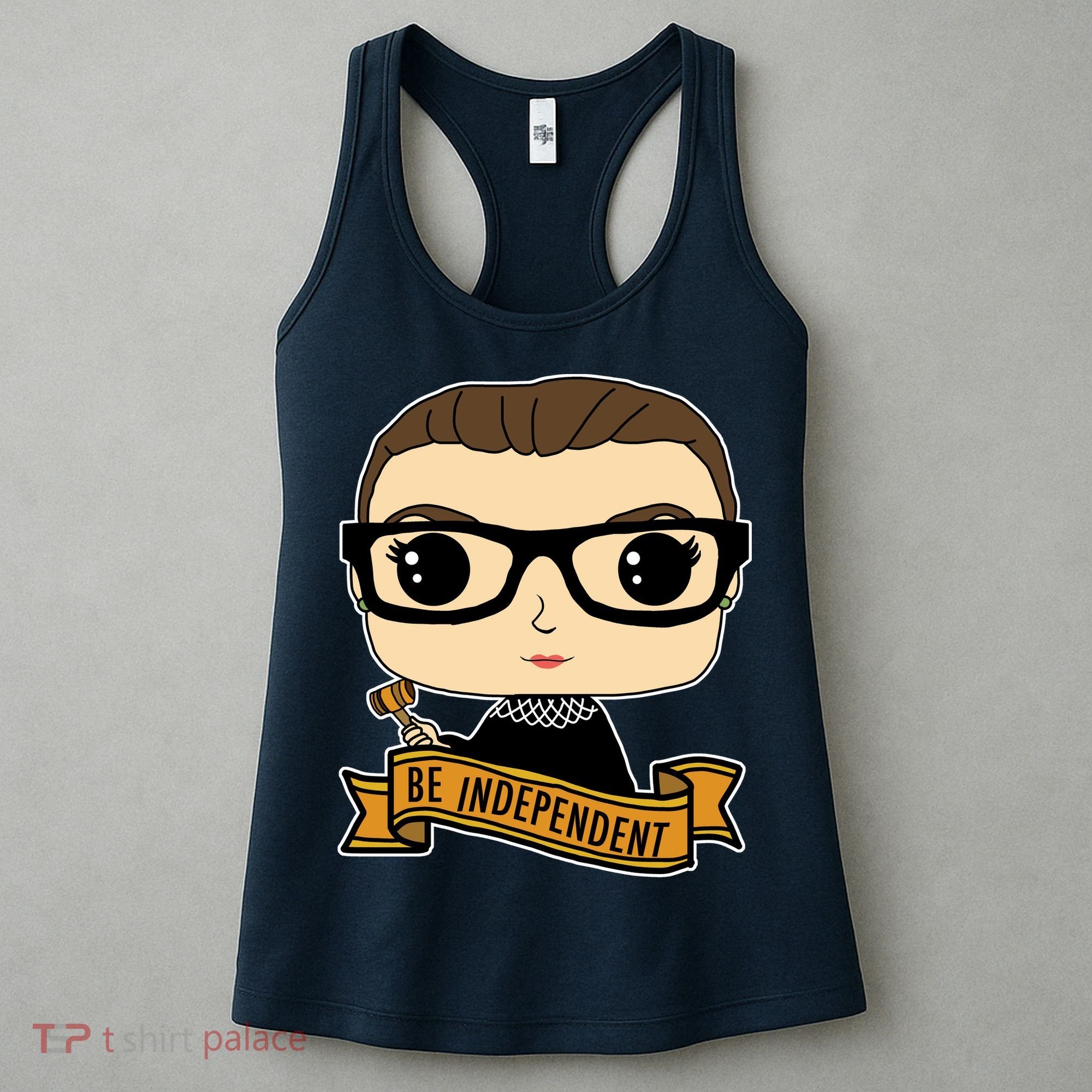 RBG Be Independent Cartoon Ruth Ginsburg Women's Tank Top