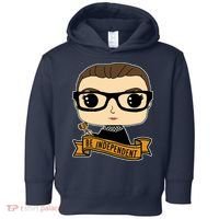 RBG Be Independent Cartoon Ruth Ginsburg Toddler Hoodie thumb 0