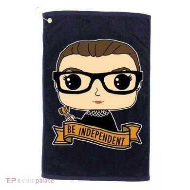 RBG Be Independent Cartoon Ruth Ginsburg Golf Towel