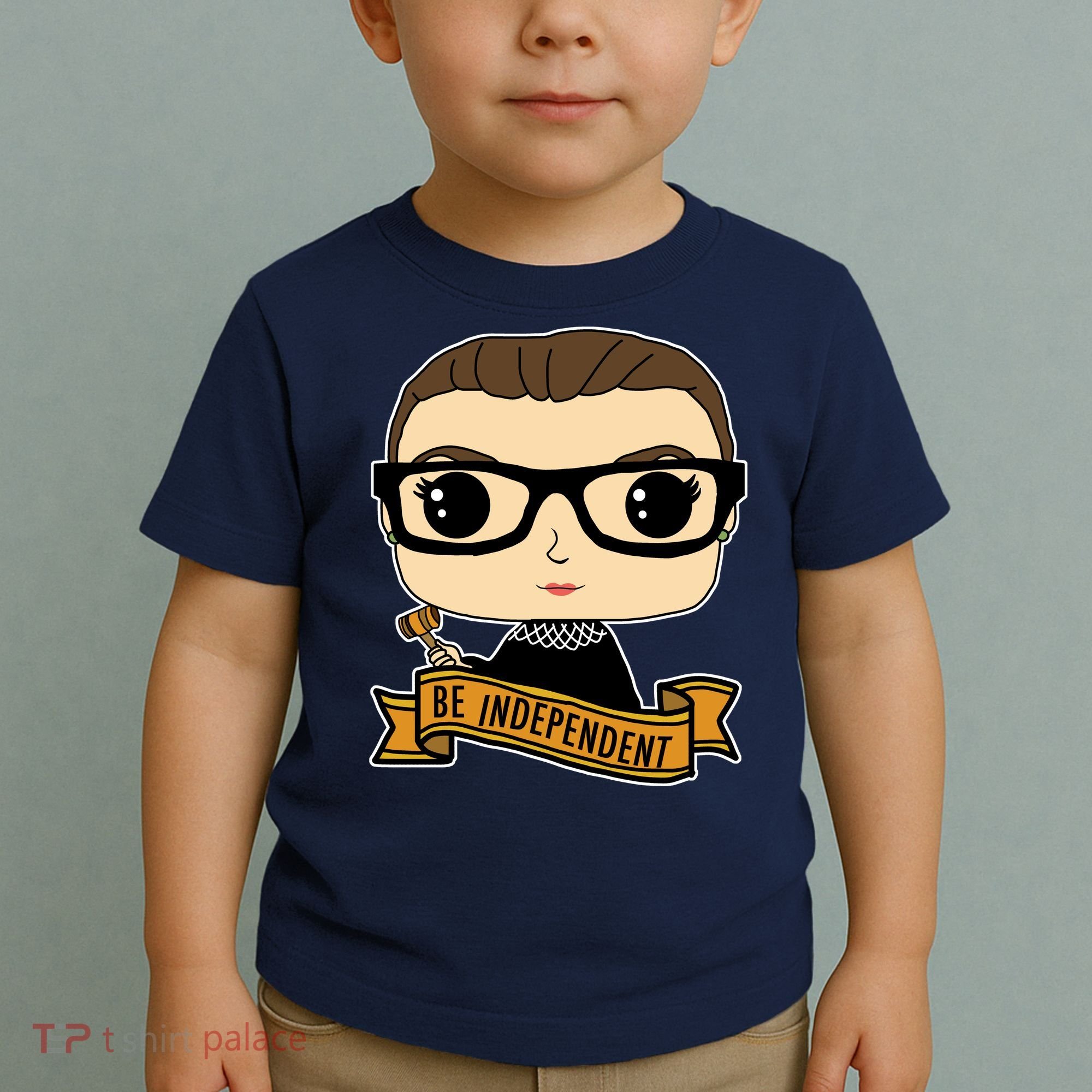 RBG Be Independent Cartoon Ruth Ginsburg Toddler T-Shirt