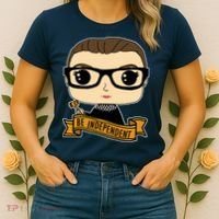 RBG Be Independent Cartoon Ruth Ginsburg Women's T-Shirt thumb 2