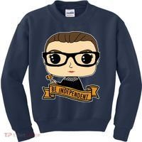 RBG Be Independent Cartoon Ruth Ginsburg Kids Sweatshirt thumb 0