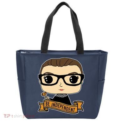 RBG Be Independent Cartoon Ruth Ginsburg Tote Bag