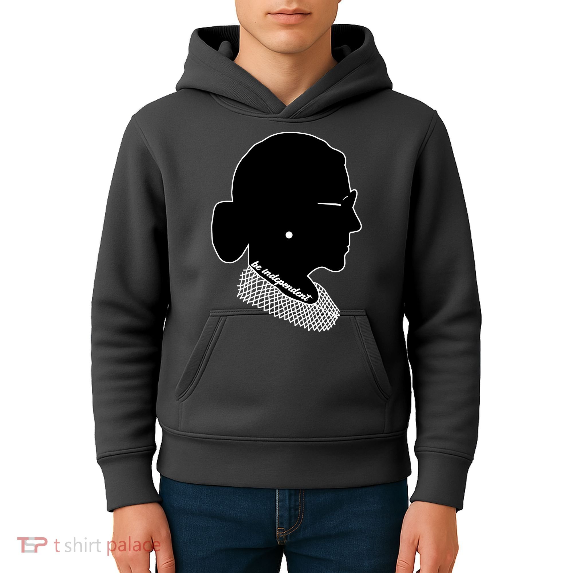 RBG Be Independent Classic Ruth Ginsburg Kids Hoodie
