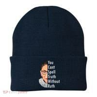 RBG Can't Spell Truth With Ruth Ginsburg Supreme Beanie thumb 0
