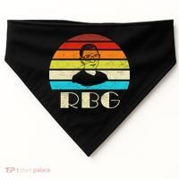 RBG Classic Ruth Bader Ginsburg USA-Made Doggie Bandana thumb 0