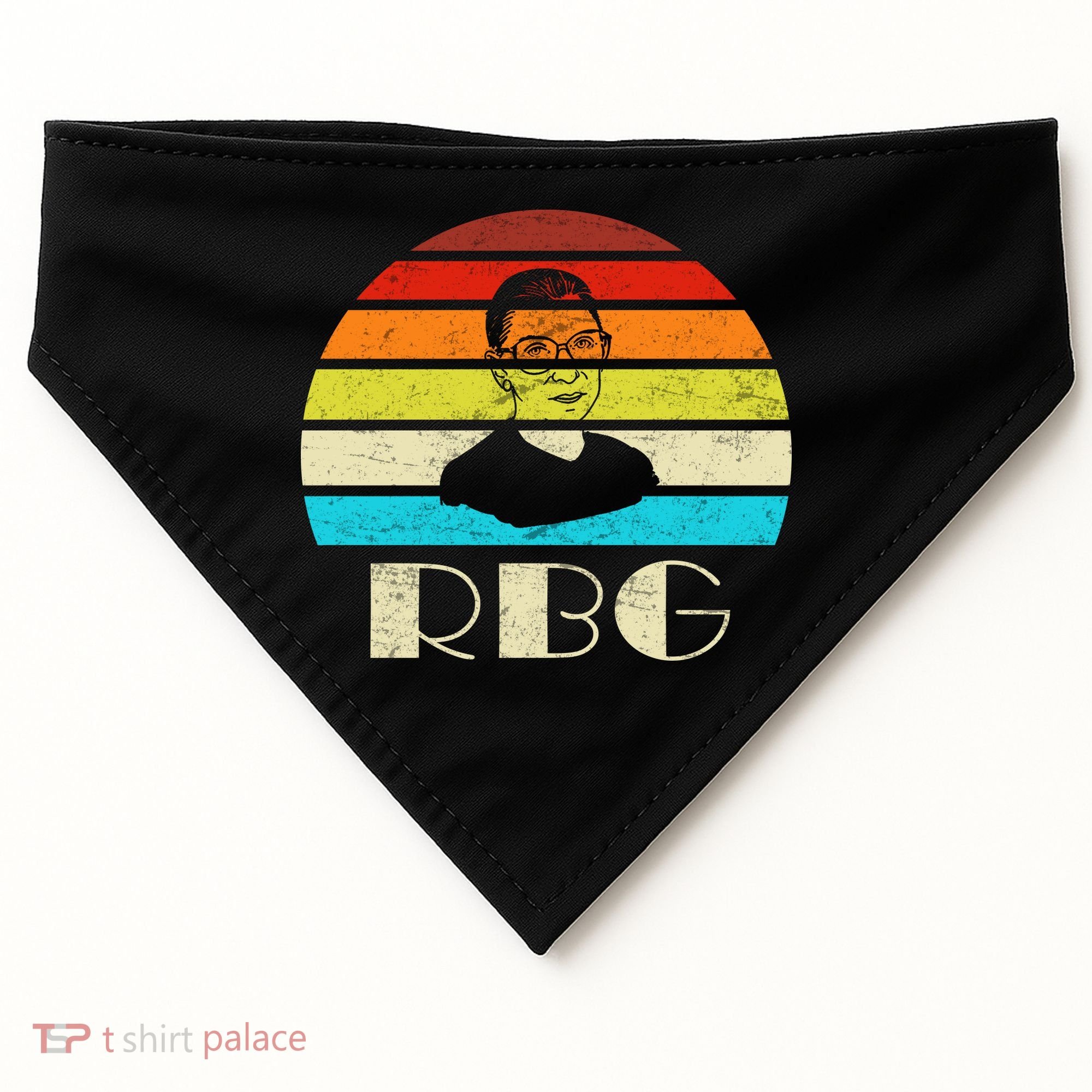 RBG Classic Ruth Bader Ginsburg USA-Made Doggie Bandana