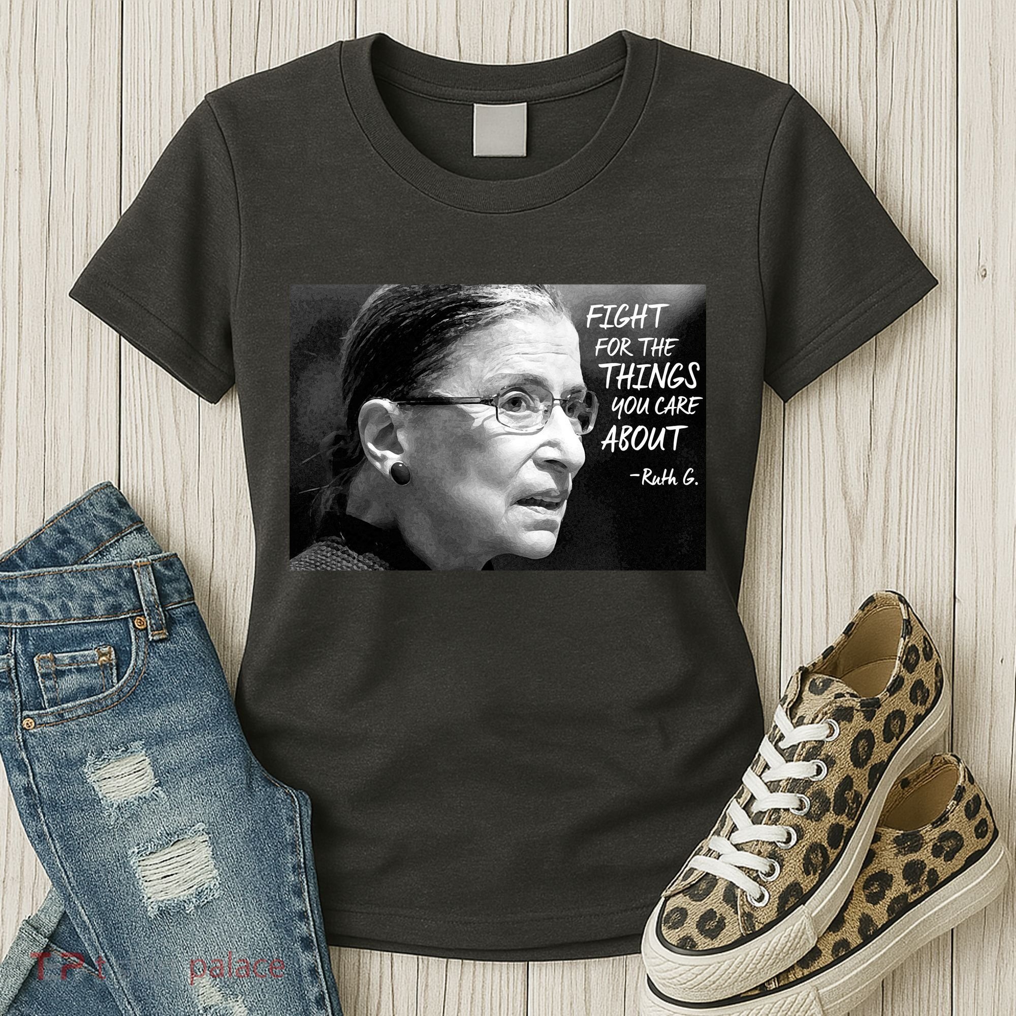RBG Fight for the Things You Care About fff Women's T-Shirt