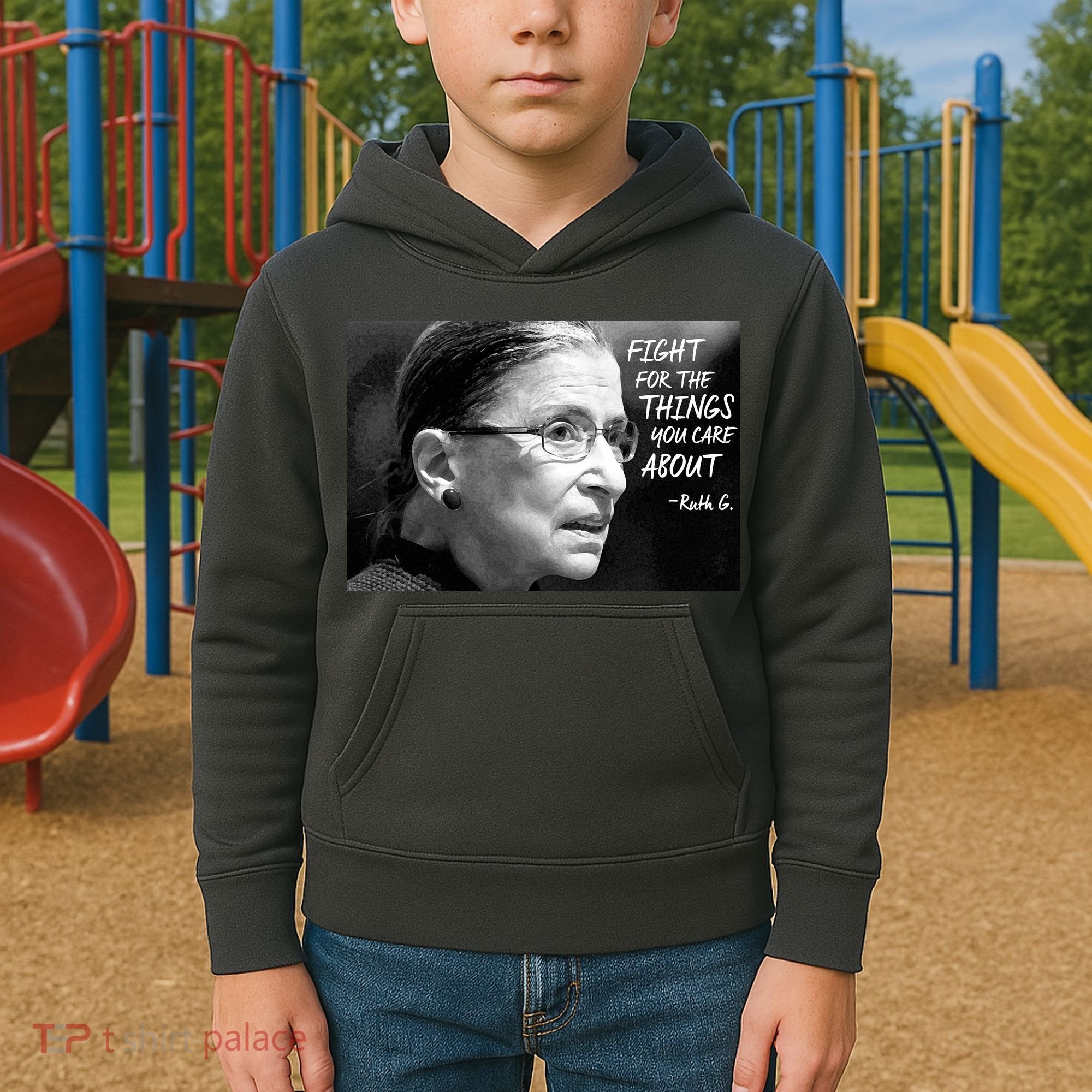 RBG Fight for the Things You Care About fff Kids Hoodie