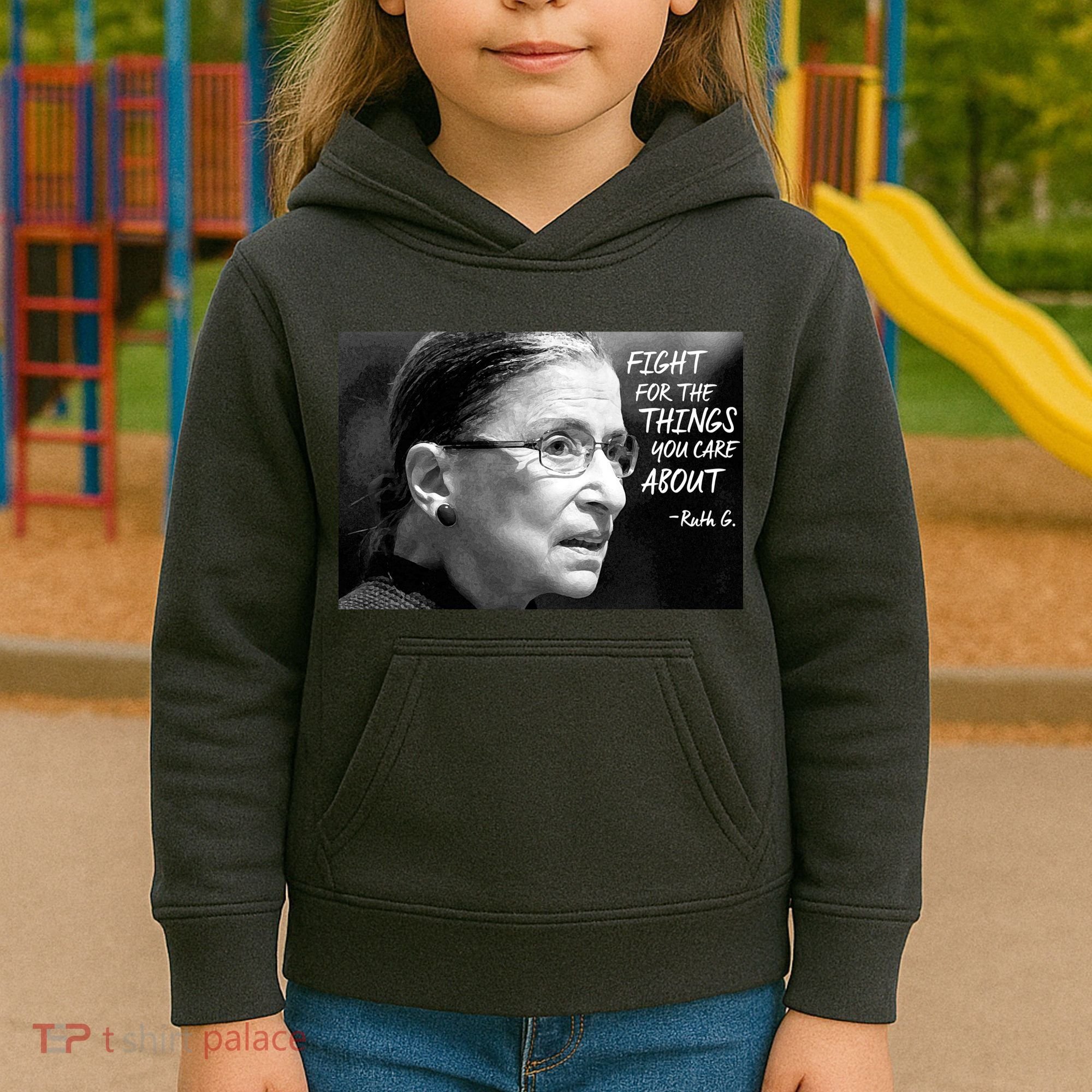 RBG Fight for the Things You Care About fff Kids Hoodie