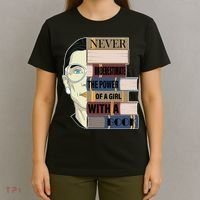 RBG Never Underestimate Power of Girl With Book T-Shirt thumb 4