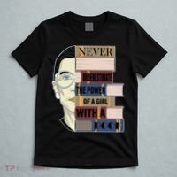 RBG Never Underestimate Power of Girl With Book T-Shirt thumb 5