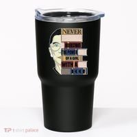 RBG Never Underestimate Power of Girl With Book Tumbler thumb 0
