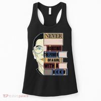 RBG Never Underestimate Power of Girl With Book Women's Tank Top thumb 0