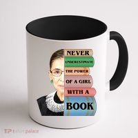 RBG Never Underestimate Ruth Bader Ginsburg Coffee Mug thumb 1