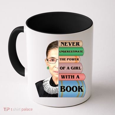 RBG Never Underestimate Ruth Bader Ginsburg Coffee Mug