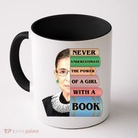 RBG Never Underestimate Ruth Bader Ginsburg Coffee Mug thumb 0