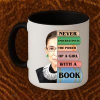 RBG Never Underestimate Ruth Bader Ginsburg Coffee Mug thumb 2