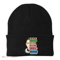 RBG Never Underestimate Ruth Bader Ginsburg Beanie thumb 0