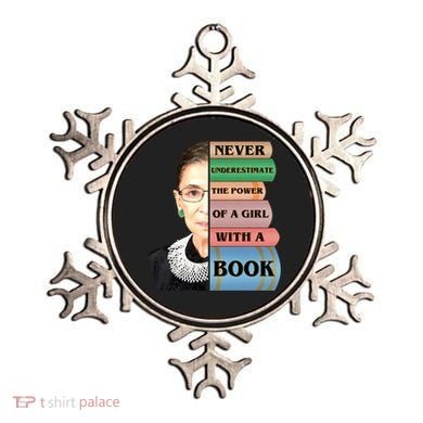 RBG Never Underestimate Ruth Bader Ginsburg Ornament