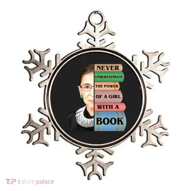 RBG Never Underestimate Ruth Bader Ginsburg Ornament