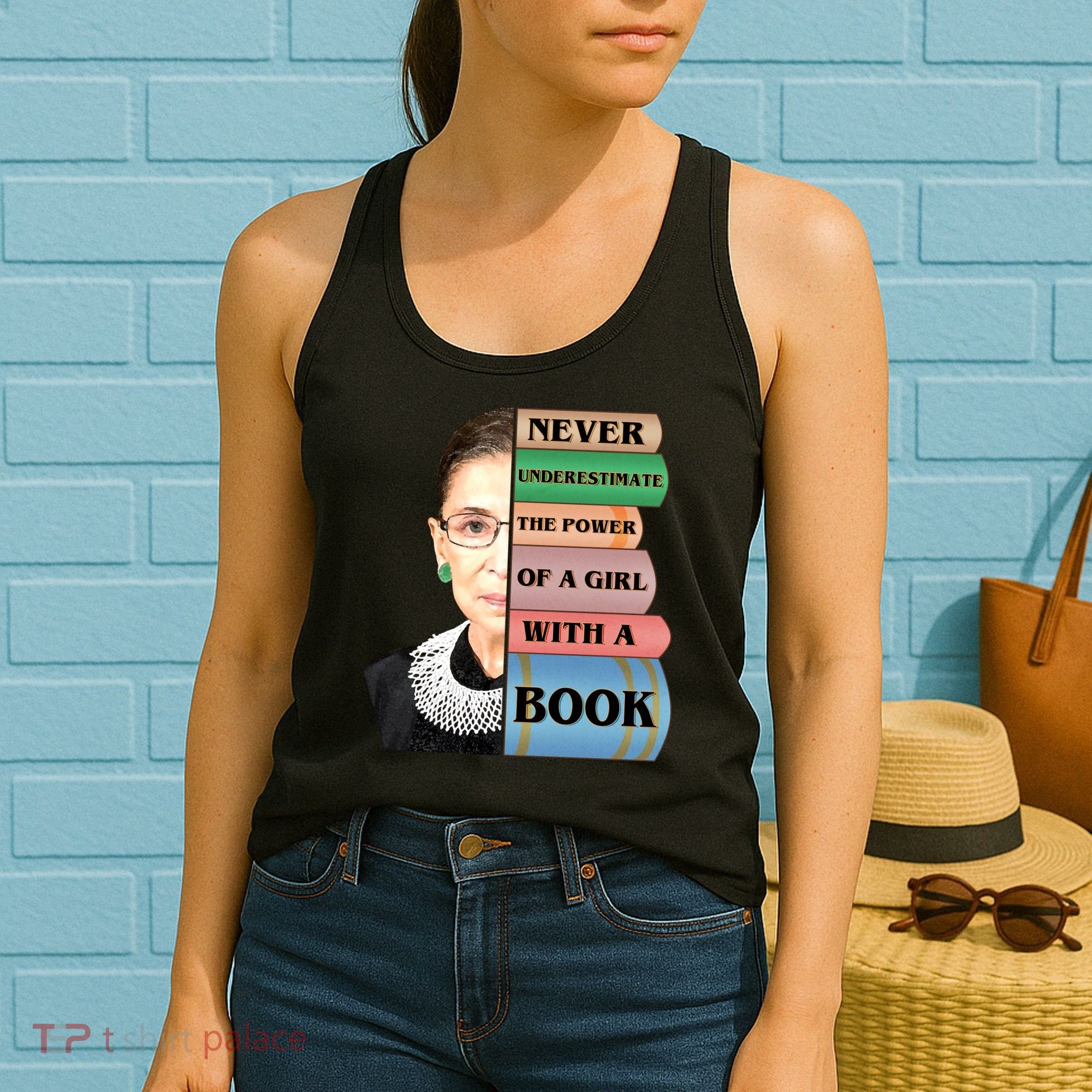 RBG Never Underestimate Ruth Bader Ginsburg Women's Tank Top