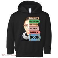 RBG Never Underestimate Ruth Bader Ginsburg Toddler Hoodie thumb 0