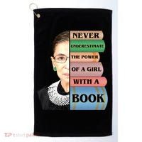 RBG Never Underestimate Ruth Bader Ginsburg Golf Towel thumb 0