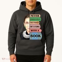 RBG Never Underestimate Ruth Bader Ginsburg Hoodie thumb 2