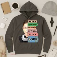RBG Never Underestimate Ruth Bader Ginsburg Hoodie thumb 3