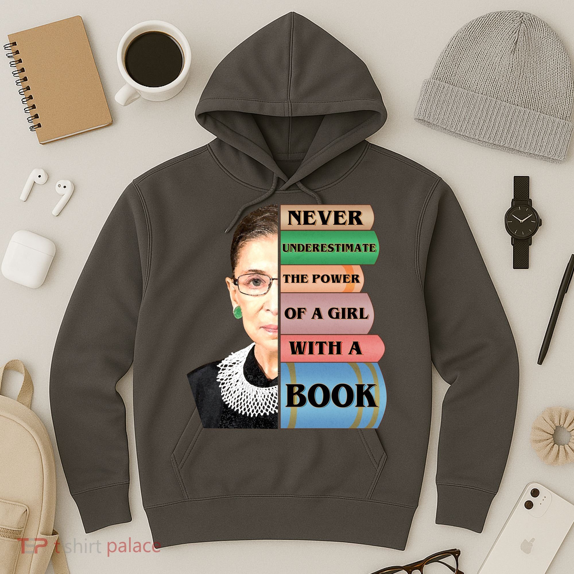 RBG Never Underestimate Ruth Bader Ginsburg Hoodie