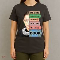 RBG Never Underestimate Ruth Bader Ginsburg T-Shirt thumb 4