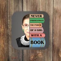 RBG Never Underestimate Ruth Bader Ginsburg Coaster thumb 0