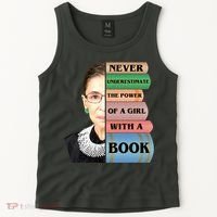 RBG Never Underestimate Ruth Bader Ginsburg Tank Top thumb 2