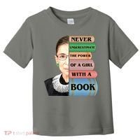 RBG Never Underestimate Ruth Bader Ginsburg Toddler T-Shirt thumb 0