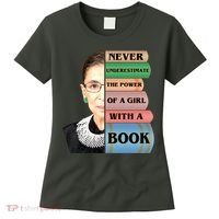 RBG Never Underestimate Ruth Bader Ginsburg Women's T-Shirt thumb 0