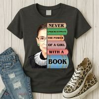 RBG Never Underestimate Ruth Bader Ginsburg Women's T-Shirt thumb 3