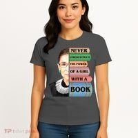 RBG Never Underestimate Ruth Bader Ginsburg Women's T-Shirt thumb 4