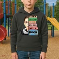RBG Never Underestimate Ruth Bader Ginsburg Kids Hoodie thumb 2