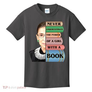 RBG Never Underestimate Ruth Bader Ginsburg Kids T-Shirt