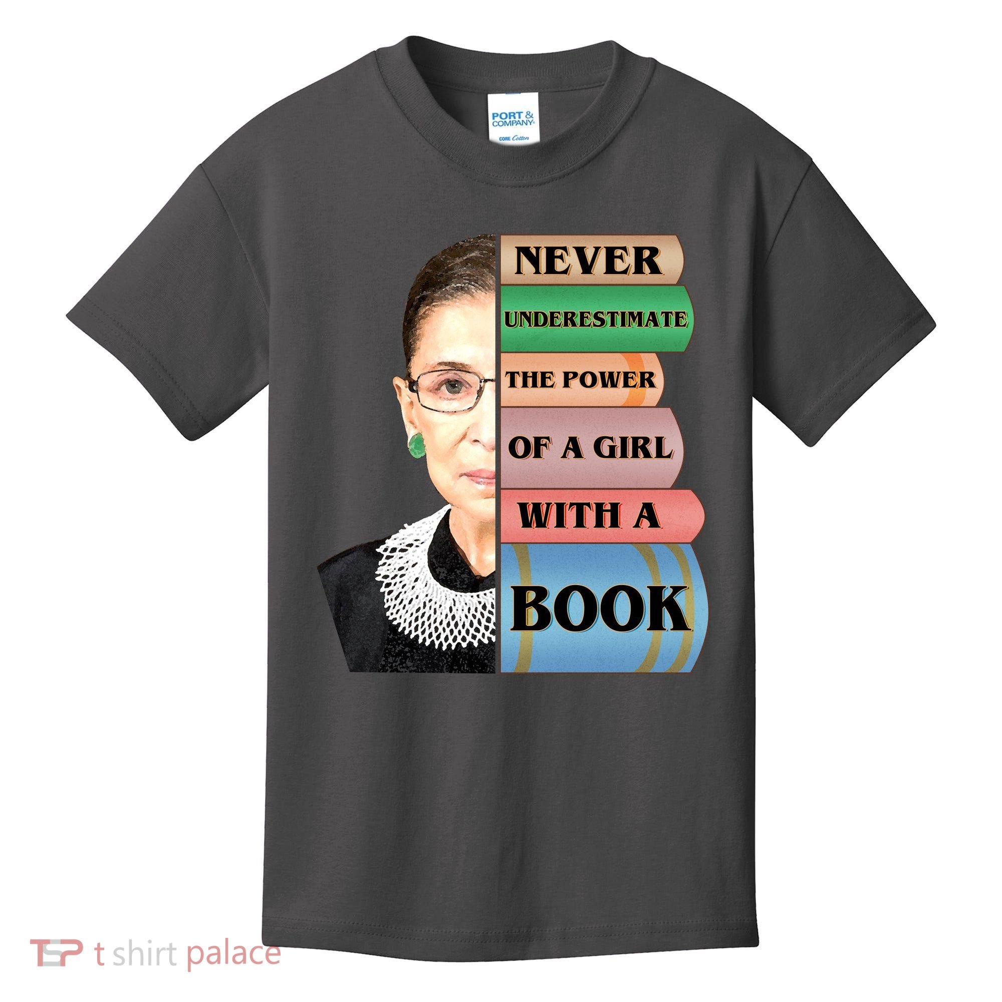 RBG Never Underestimate Ruth Bader Ginsburg Kids T-Shirt