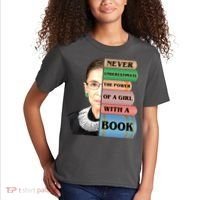 RBG Never Underestimate Ruth Bader Ginsburg Kids T-Shirt thumb 2