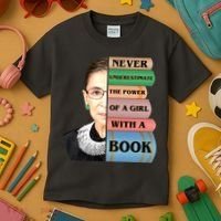 RBG Never Underestimate Ruth Bader Ginsburg Kids T-Shirt thumb 3